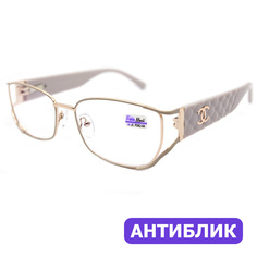 Готовые очки Fabia Monti 8951 +3,50, покрытие антиблик, без футляра, бежевые, РЦ 62-64