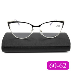 Готовые очки Glodiatr 1541 +1,00, c футляром, цвет черный, РЦ 60-62