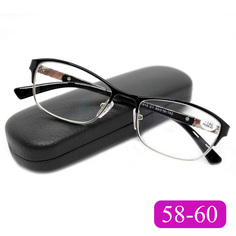 Готовые очки Glodiatr 1913 +1,50, c футляром, цвет черный, РЦ 58-60