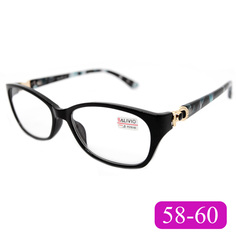 Готовые очки для чтения Salivio 0045 +1,25, без футляра, цвет черный, РЦ 58-60