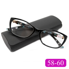 Готовые очки для зрения Salivio 0045 -2,50, c футляром, цвет черный, РЦ 58-60