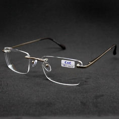 Безободковые очки EAE 1037 -2.50, без футляра, антиблик, цвет серый, РЦ 62-64