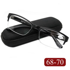 Готовые очки EAE 2130 +2.75, c футляром, цвет черный, РЦ 68-70