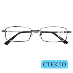 Готовые очки ELITE 5096, линза стекло, +0.50, c футляром, цвет серый металлик, РЦ 62-64