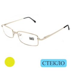 Готовые очки ELITE 5096, со стеклянной линзой, +1.00, c футляром, цвет золотой, РЦ 62-64