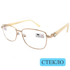 Готовые очки Fedrov 771, линза стекло, +3.50, без футляра, цвет золотой, РЦ 62-64