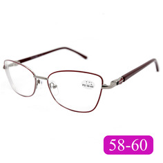 Готовые очки Traveler 8011 +1.00, без футляра, цвет бордовый, РЦ 58-60