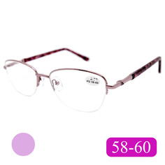 Готовые очки Fabia Monti 8920 +2.25, без футляра, цвет фиолетовый, РЦ 58-60