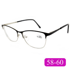 Готовые очки Glodiatr 1611 +1.50, без футляра, цвет черный, РЦ 58-60