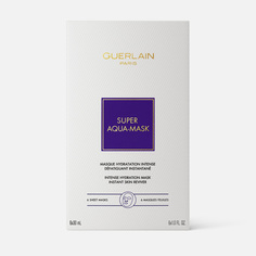 Набор масок для лица Guerlain Super Aqua-Mask интенсивное увлажнение, 6 шт