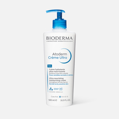 Крем для тела Bioderma Atoderm Creme Ultra помпа, увлажняющий, 500 мл