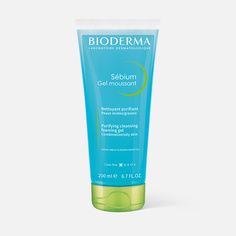 Гель для лица Bioderma Sebium очищающий, для жирной и проблемной кожи, туба, 200 мл