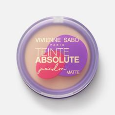 Пудра для лица Vivienne Sabo Teinte Absolute Matte компактная, матирующая, №04, 6 г