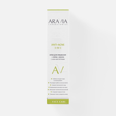 Крем для умывания + скраб + маска Aravia Laboratories Anti-acne с АНА-кислотами, 100 мл