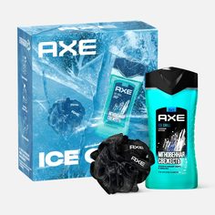 Набор подарочный косметический Axe Ice Chill мужской гель для душа 2в1 250 мл и мочалка