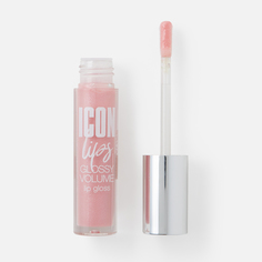 Блеск для губ Luxvisage ICON Lips Glossy Volume, №509 Powder Rose, для объема, 3,4 г