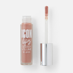 Блеск для губ Luxvisage ICON Lips Glossy Volume, №507 Desert Taupe, для объема, 3,4 г