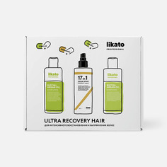 Набор для волос Likato Professional Ultra Recovery Hair шампунь, бальзам, спрей