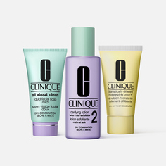 Набор для ухода за комбинированной и сухой кожей лица Clinique 3-step Skin Care, 1 шт.