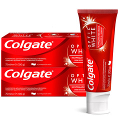 Комплект Зубная паста Colgate OPTIC WHITE 75 мл х 2 шт.