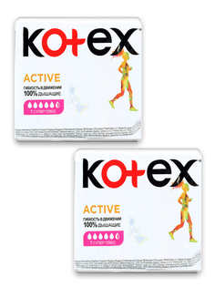 Прокладки гигиенические Kotex Ultra Active Super 2 уп. по 7 шт.