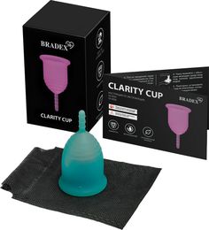 Менструальная чаша Clarity Cup, S, голубой Bradex