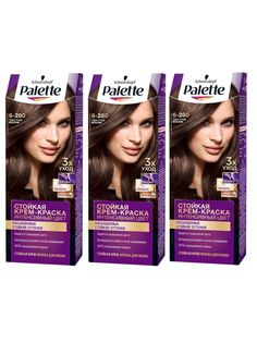 Краска для волос Palette 6-280 Темно-русый 3шт