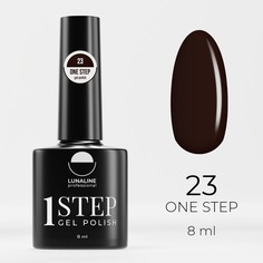 Гель-лак для ногтей Luna Line One Step, тон 23, однофазный, рекомендован для педикюра