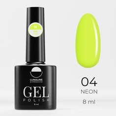 Гель-лак для ногтей Luna Line Neon, тон 04, Желтый