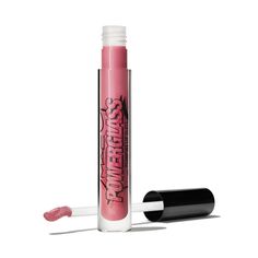 Блеск для губ MAC Powerglass Plumping, Asset Management, розовый, глянцевый, 2,8 мл