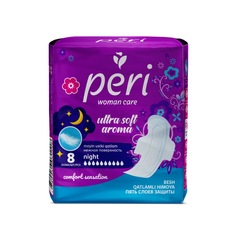 Женские гигиенические прокладки Peri Ultra Aroma Night 8 шт
