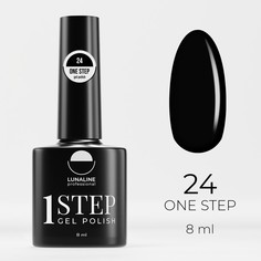 Гель-лак для ногтей Luna Line One Step, тон 24, однофазный, рекомендован для педикюра