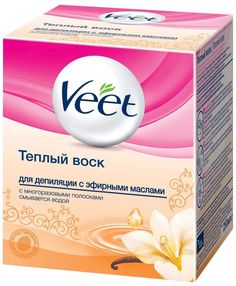 Воск Veet тёплый для депиляции с эфирными маслами, 250 мл