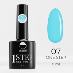 Гель-лак для ногтей Luna Line One Step, тон 07, однофазный, рекомендован для педикюра