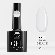 Гель-лак для ногтей Luna Line Deluxe, тон 02, Молочный
