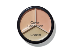 Консилер The Saem Cover Perfection Triple Pot Concealer 01 Correct Beige