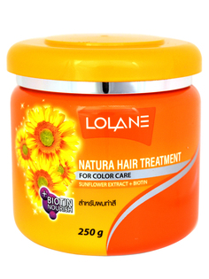 Маска для волос с экстрактом подсолнечника Lolane Natura Питание и Защита цвета 250 г