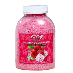 Соль для ванн с пеной Экотерапия, Малина со сливками, 1,3кг. Ecotherapy