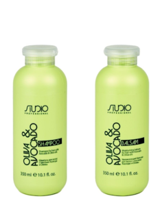 Набор Kapous Авокадо и олива: шампунь 350 мл, бальзам 350 мл