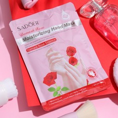 Маска-перчатки для рук Sadoer питательная омолаживающая с розой