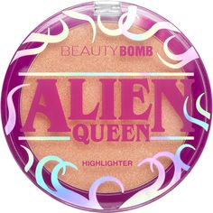 Хайлайтер Beauty Bomb Alien Queen с золотистым сиянием, персиковый, №01, 6 г