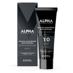 Крем-камуфляж ALPHA HOMME для окрашивания бороды ESTEL PROFESSIONAL 1/0 черный 40 мл