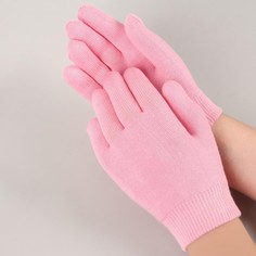 Перчатки гелевые, увлажняющие, one size, цвет розовый No Brand