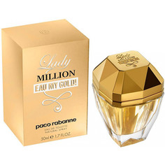 Туалетная вода для женщин Paco Rabanne Lady Million Eau My Gold, 50 мл