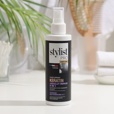 Спрей-кондиционер для волос STYLIST PRO hair care кератиновый однофазный 8в1,190 мл Fito косметик