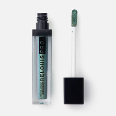 Тени для век Relouis pro Sparkle Liquid Eyeshadow Miracle Green, жидкие, сияющие, тон 35