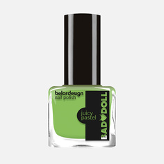 Лак для ногтей Belor Design Bad doll Grazy Neon тон 302, салатовый, 6 мл