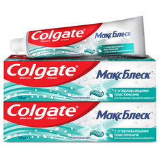 Комплект Зубная паста Colgate Макс блеск Кристальная мята 100 мл х 2 шт.