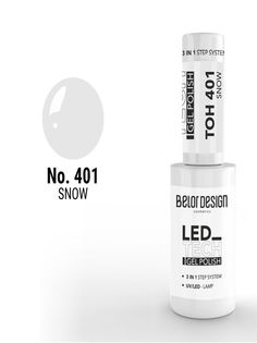 Лак-гель для ногтей Tech тон 401 snow Belor Design