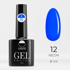 Гель-лак для ногтей Luna Line Neon, тон 12, Синий